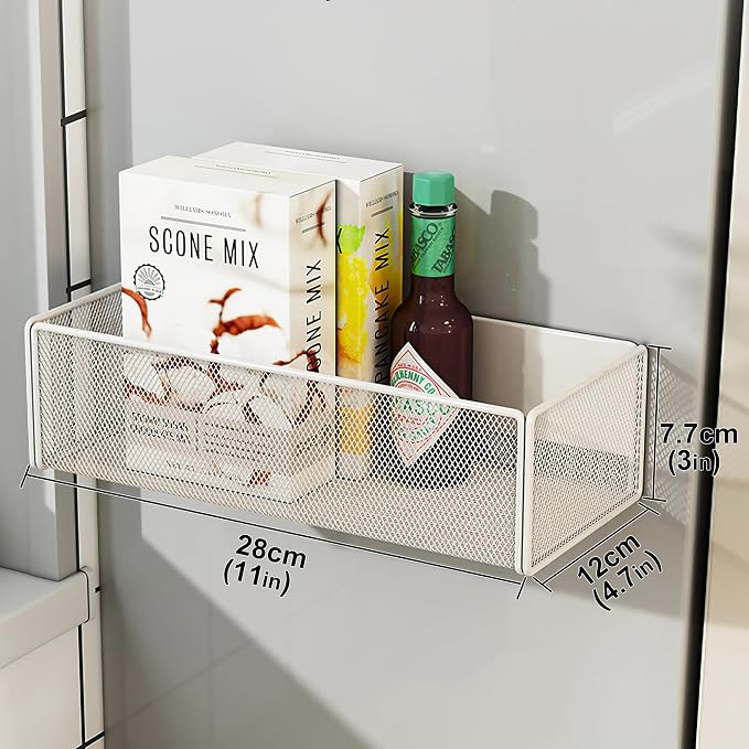 Magnetic Shelf Fridge Basket Bin - Image 4