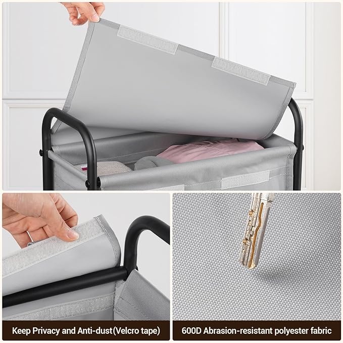 ELYKEN Slim Laundry Hamper - Image 4
