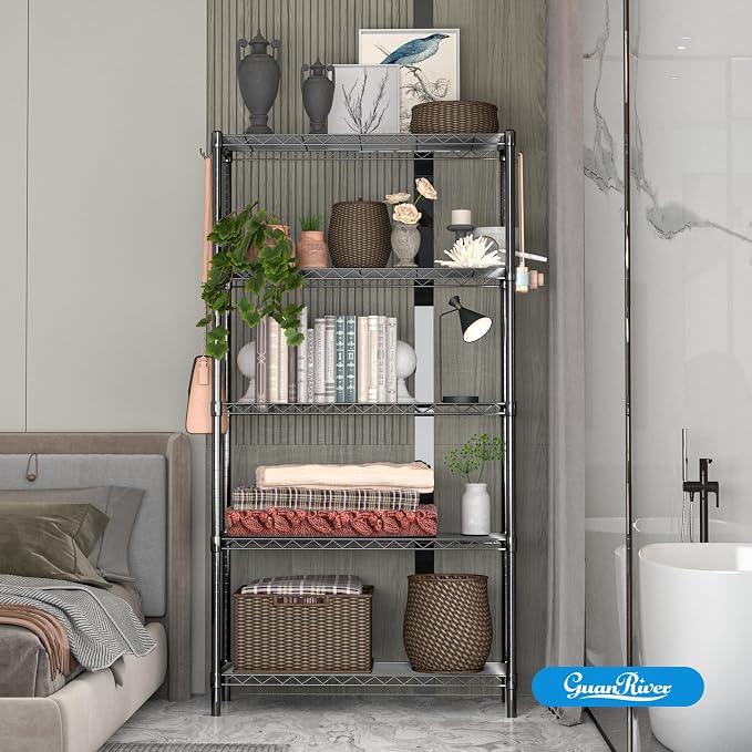 Guan River 5-Shelf Adjustable Metal Wire Shelving, Sturdy and Durable, Storage - Image 8