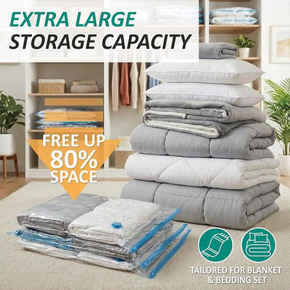 Cozy Essential Vacuum Storage Bags, 80% Compression Vacuum Seal Space Saver - Image 2