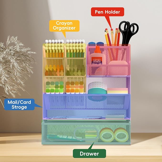 Mesh Pen Organizer for Desk - Image 3