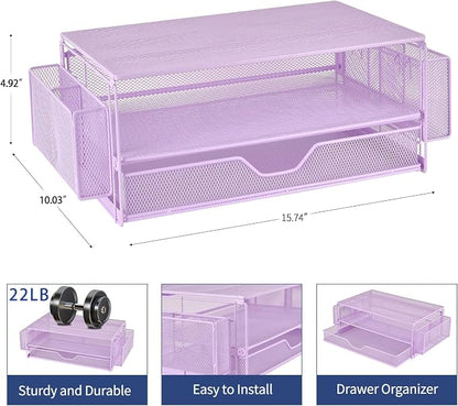 AUPSEN Computer Monitor Stands Riser，2-Tier Desk Organizers and Accessories - Image 4