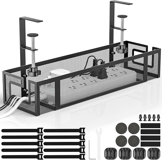 Under Desk Cable Management Tray by GZOKMOG