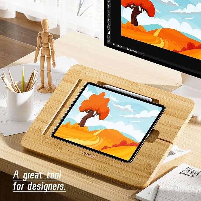 Wooden Tablet Drawing Stand - Image 2