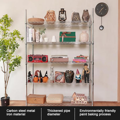 Land Guard 5 Tier Chrome Storage Racks and Shelving - Image 7