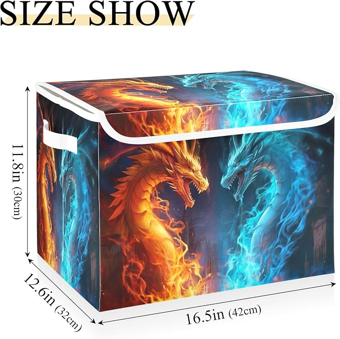 Fire and Ice Dragon Storage Bins - Image 3