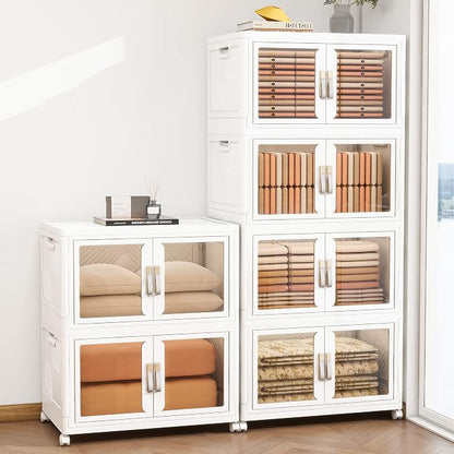 Large Clear Stackable Storage Bins by Unknown