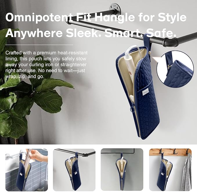 Hot Tools Organizer Heat Resistant Mat Case Hair Tools Holder Travel Bag - Image 3