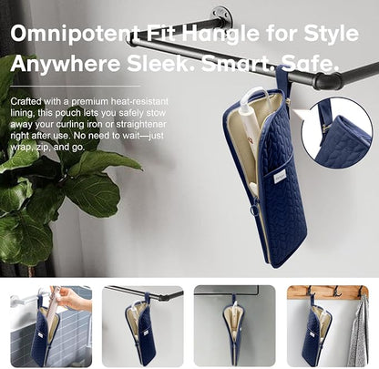 Hot Tools Organizer Heat Resistant Mat Case Hair Tools Holder Travel Bag - Image 3