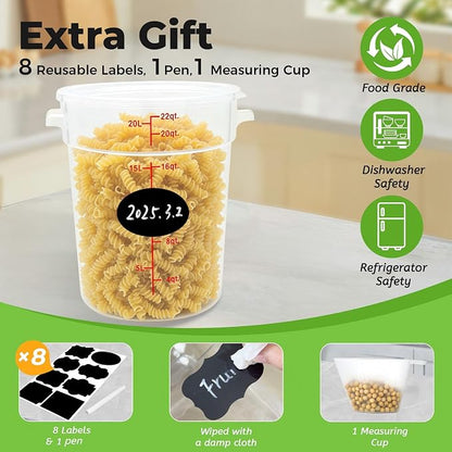 4 Pack Round Food Storage Containers - Image 4