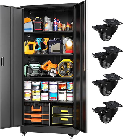 Greenvelly Metal Garage Storage Cabinet by Greenvelly