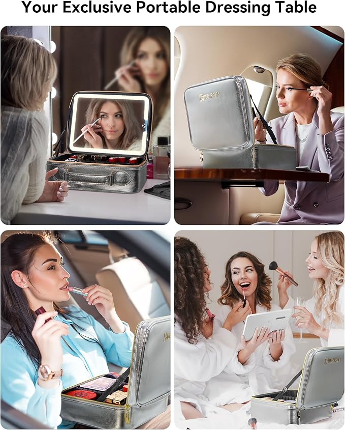 JUSRON Travel Makeup Bag - Image 7