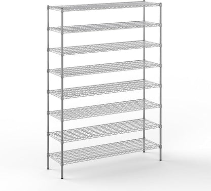 18" Deep x 60" Wide x 86" Height Wire Shelving Kit | 8-Tier | NSF Commercial by Regal+Altair
