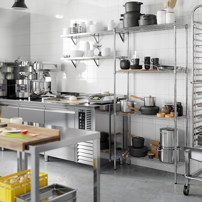 14" Deep x 36" Wide x 74" Height Wire Shelving Kit | 4-Tier | NSF Commercial - Image 2
