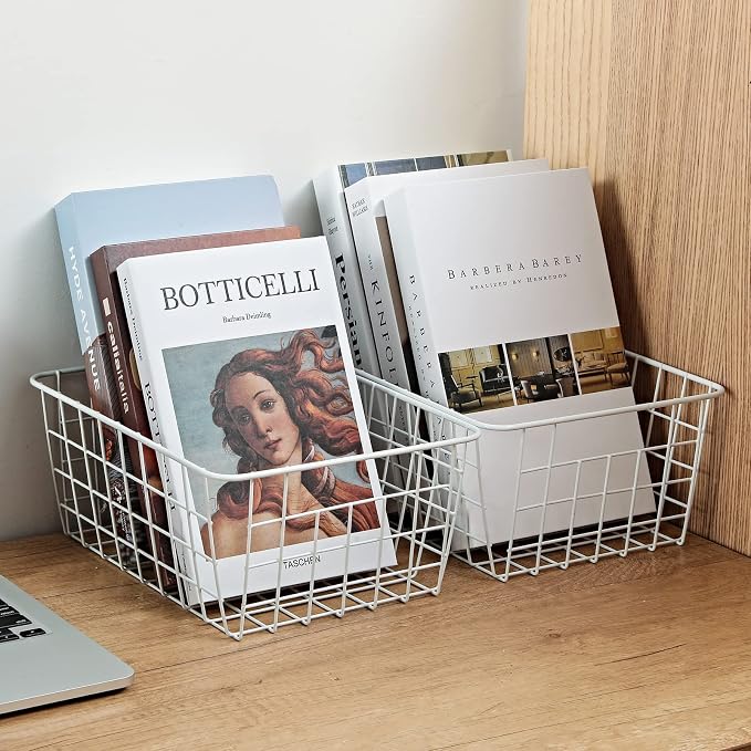 11" Upright Freezer Storage Baskets, Bathroom Organizing - Image 6