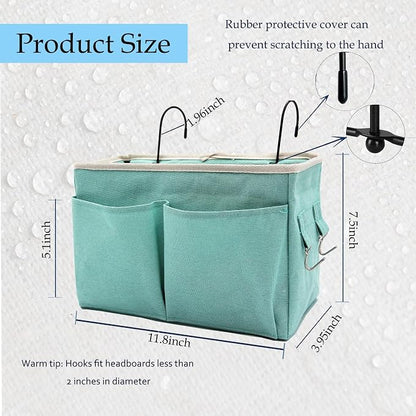 2-Pack Bedside Caddy Bedside Hanging Storage Basket Multi-Function Organizer - Image 2