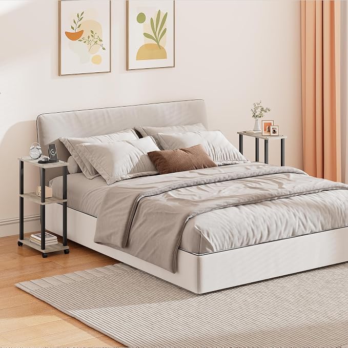 TUTOTAK Small Side Table, Narrow End Table, Bedside Table, Couch Side Table - Image 5