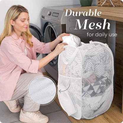 Handy Laundry Collapsible Mesh Pop Up Hamper - Image 5