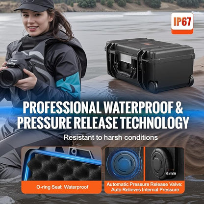 VEVOR Weatherproof Hard Case, Heavy Duty Protective Dry Box - Image 4
