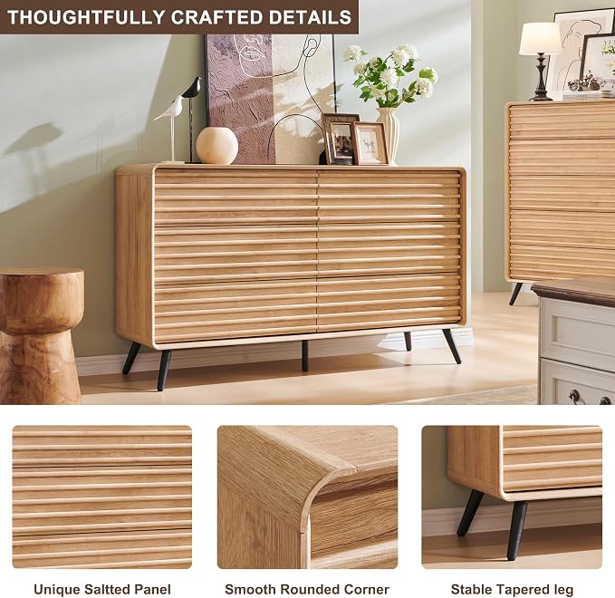 RedLemon 6 Drawers Dresser for Bedroom, Chest of Drawers - Image 5