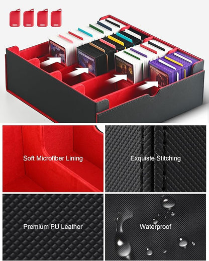 ZLCA Card Storage Box for MTG PTCG, Commander Deck Box Holds 3200+ Cards - Image 5