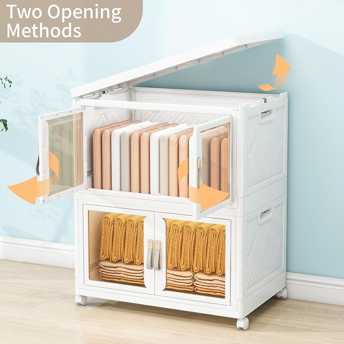 Large Clear Stackable Storage Bins - Image 4