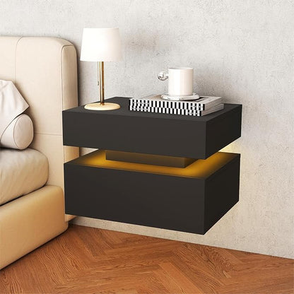 Floating Nightstand Set of 2, Modern Bedside Tables - Image 8