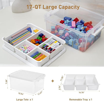 Citylife 17 QT Plastic Storage Box - Image 2