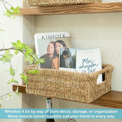 Large Natural Wicker Basket Rectangular - Image 6