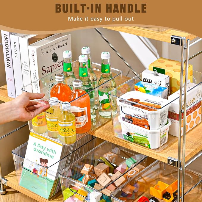 12 Pack Clear Storage Bins - Image 4