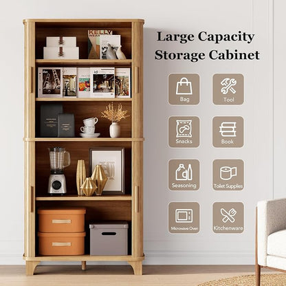 Decofy 69" Tall Kitchen Pantry Storage Cabinet - Image 3
