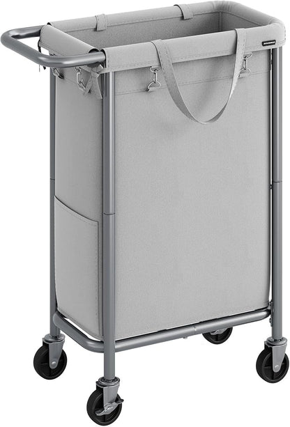 SONGMICS Laundry Basket with Wheels, Rolling Laundry Hamper, 23.8 Gallons by SONGMICSbySONGMICSHOME