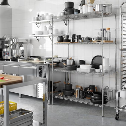 24" Deep x 48" Wide x 74" Height Wire Shelving Kit | 4-Tier | NSF Commercial - Image 2