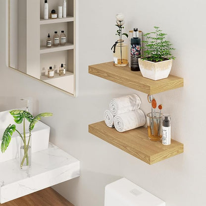 Floating Shelves for Wall, 8 Inch Deep Floating Shelves, Rustic Wood Floating - Image 2