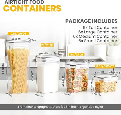KICHLY Plastic Airtight Food Storage Containers Sets - Image 2