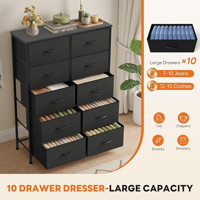 Sweetcrispy 10 Drawer Tall Dresser - Image 4