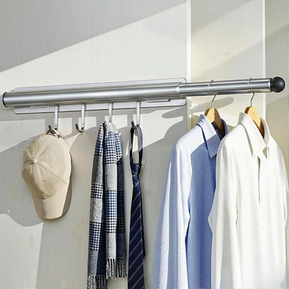 Lewondr 12" Valet Rod for Closet Pull Out, 1 Pack | Adjustable, Heavy Duty by Lewondr