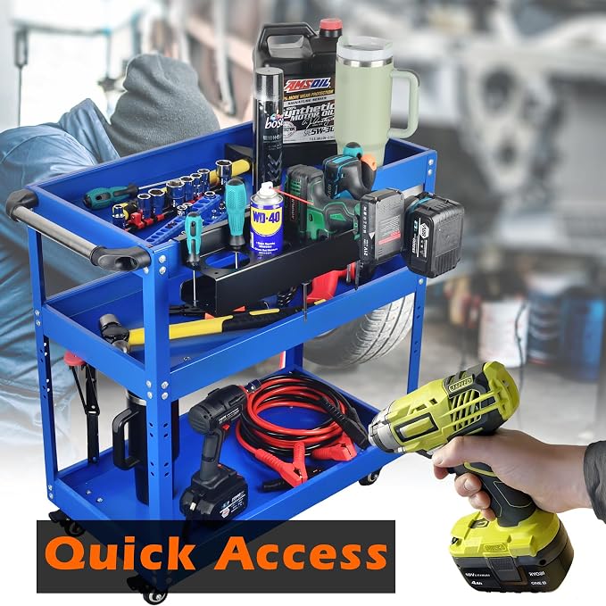 MUTUACTOR Heavy Duty Tools Organizer, Magnetic Mount Power Drill Driver Holder - Image 6