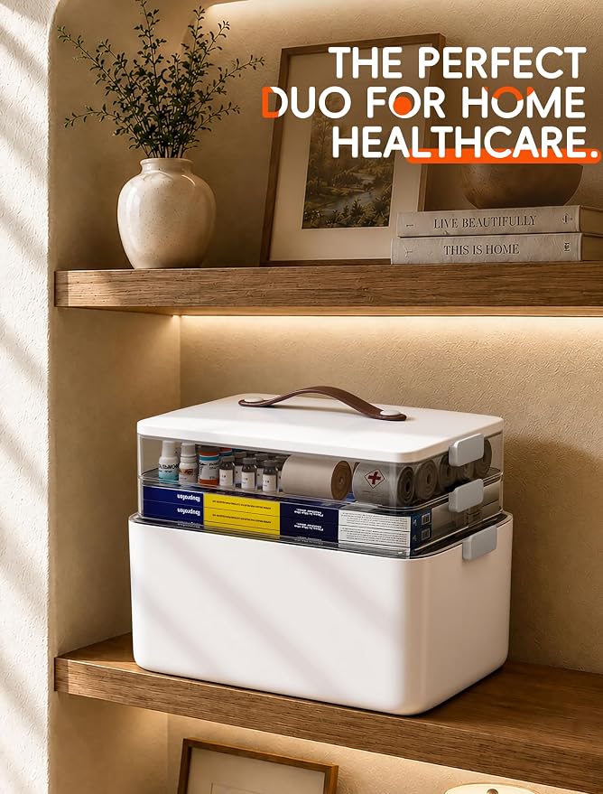 Medicine Organizer Box, 3-Tier Medicine Storage Box - Image 3