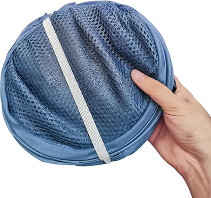 Mesh Pop Up Laundry Hamper for Cruise, Collapsible Laundry Basket Foldable - Image 5