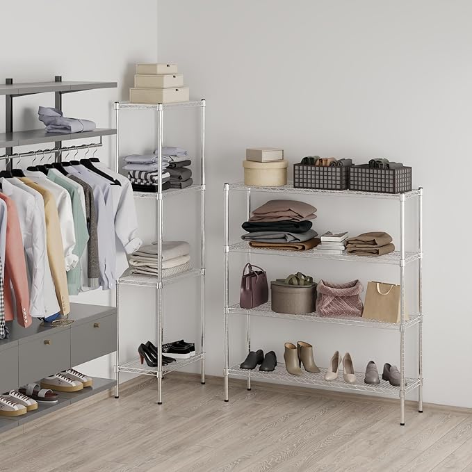 14" Deep x 48" Wide x 54" Height Wire Shelving Kit | 4-Tier | NSF Commercial - Image 7