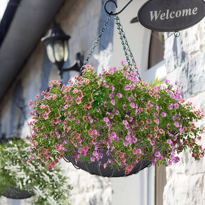 3PCS 16 Inch Round Hanging Basket Liners Fabric Hanging Plant Liners Non-Woven - Image 7