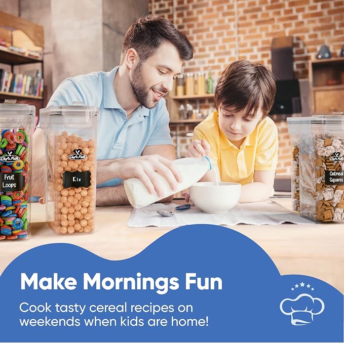Cereal Containers Storage Set Large, Airtight Food Storage Containers - Image 9