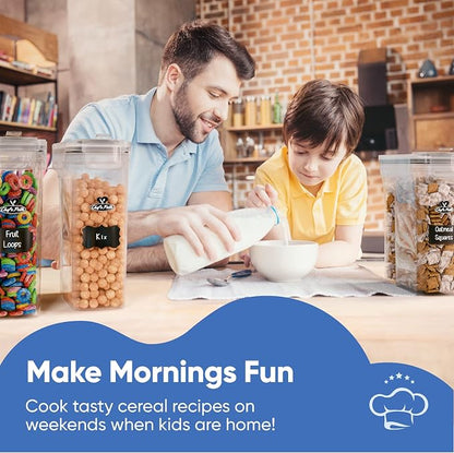 Cereal Containers Storage Set Large, Airtight Food Storage Containers - Image 9