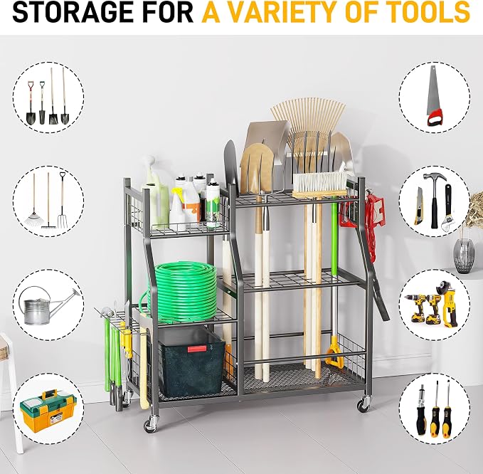 Ultrawall Garden Tool Organizer, Yard Tool Storage Rack - Image 5
