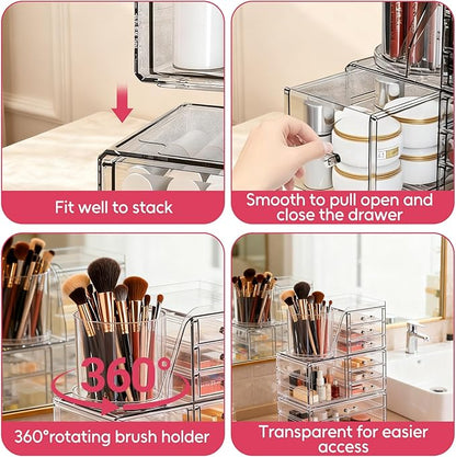 ShineMe Clear Makeup Organizer - Image 4
