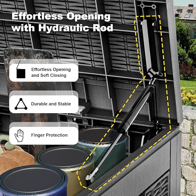 ROJIK Outdoor Storage Housing Deck Box - Image 3