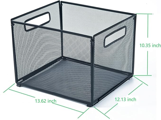 SETTFRFE 2 Pack Letter Size Hanging Folder Organizer, Metal File Box, File Crate - Image 6