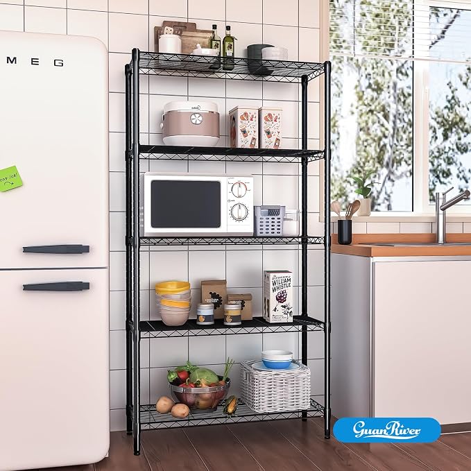 Guan River 5-Shelf Adjustable Metal Wire Shelving, Sturdy and Durable, Storage - Image 7