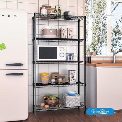 Guan River 5-Shelf Adjustable Metal Wire Shelving, Sturdy and Durable, Storage - Image 7